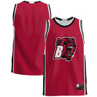 Bridgewater State Bears Basketball Jersey, Red Lightweight Sportswear Jersey Shirt, Sleeveless Athletic Tank Jersey, Casual Gift for Men