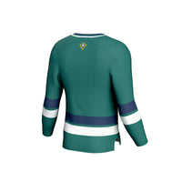 UNC Wilmington Seahawks Hockey Jersey, Teal Sportswear Jersey Shirt, Long Sleeve Hockey Sweater Jersey, Casual Gift for Men