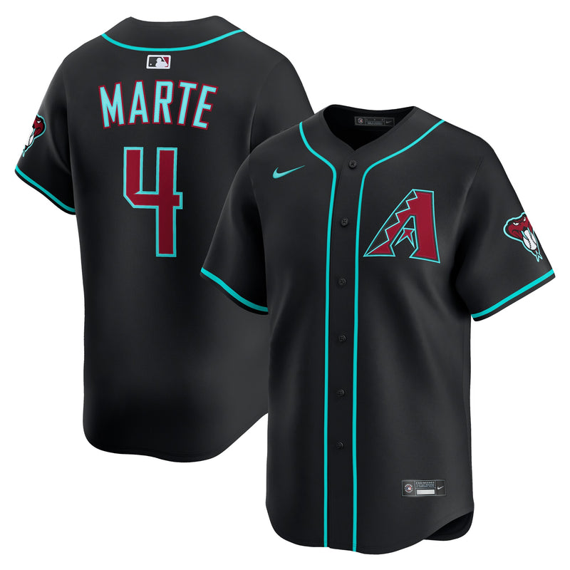 Ketel Marte Arizona Diamondbacks Baseball Jersey, Black Sportswear Jersey Shirt, Lightweight Breathable Athletic Jersey, Casual Gift for Men
