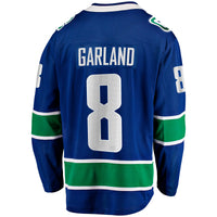 Conor Garland Vancouver Canucks Hockey Jersey, Blue Breakaway Sportswear Jersey Shirt, Long Sleeve Hockey Sweater Jersey, Casual Gift for Men