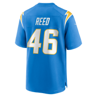 Nikko Reed Los Angeles Chargers Football Jersey, Powder Sportswear Jersey Shirt, Lightweight Breathable Athletic Jersey, Casual Gift for Men