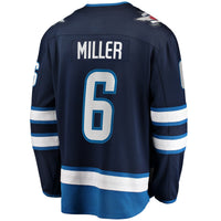 Colin Miller Winnipeg Jets Hockey Jersey, Navy Breakaway Home Sportswear Jersey Shirt, Long Sleeve Hockey Sweater Jersey, Casual Gift for Men