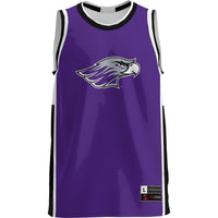 Wisconsin-Whitewater Warhawks Basketball Jersey, Purple Sportswear Jersey Shirt, Sleeveless Athletic Tank Jersey, Casual Gift for Men