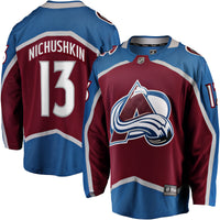 Valeri Nichushkin Colorado Avalanche Hockey Jersey, Burgundy Sportswear Jersey Shirt, Long Sleeve Hockey Sweater Jersey, Casual Gift for Men