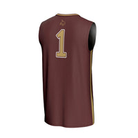 Texas State Bobcats Basketball Jersey, Maroon Fashion Lightweight Sportswear Jersey Shirt, Sleeveless Athletic Tank Jersey, Casual Gift for Men