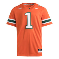 Miami Hurricanes Football Jersey, Orange Sportswear Jersey Shirt, Lightweight Breathable Athletic Jersey, Casual Gift for Men, Style 202538848
