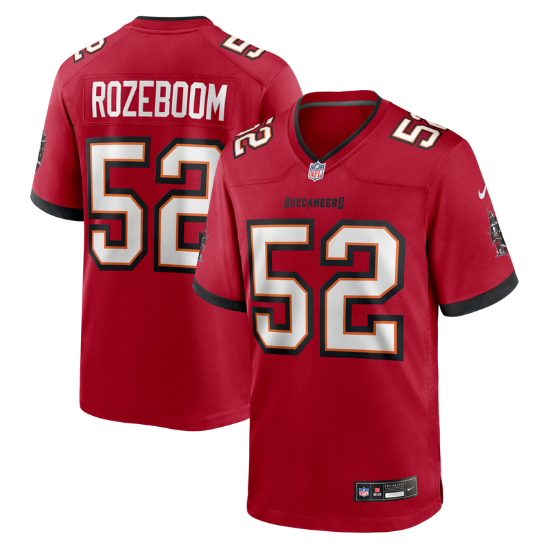 Christian Rozeboom Tampa Bay Buccaneers Football Jersey, Sportswear Jersey Shirt, Lightweight Breathable Athletic Jersey, Casual Gift for Men