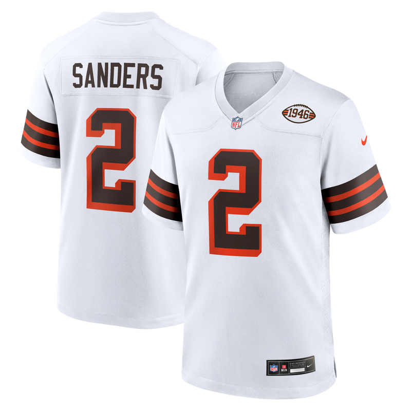 Shedeur Sanders Cleveland Browns Football Jersey, White Sportswear Jersey Shirt, Lightweight Breathable Athletic Jersey, Casual Gift for Men