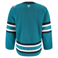 San Jose Sharks Hockey Jersey, Teal Authentic Sportswear Jersey Shirt, Long Sleeve Hockey Sweater Jersey, Casual Gift for Men, Style 201897982