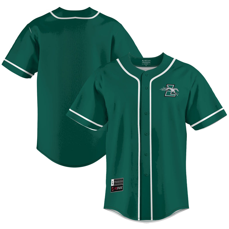 Loyola Greyhounds Baseball Jersey, Green Lightweight Sportswear Jersey Shirt, Lightweight Breathable Athletic Jersey, Casual Gift for Men