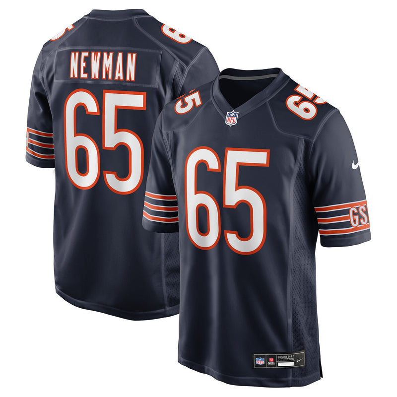 Luke Newman Chicago Bears Football Jersey, Navy Game Sportswear Jersey Shirt, Lightweight Breathable Athletic Jersey, Casual Gift for Men