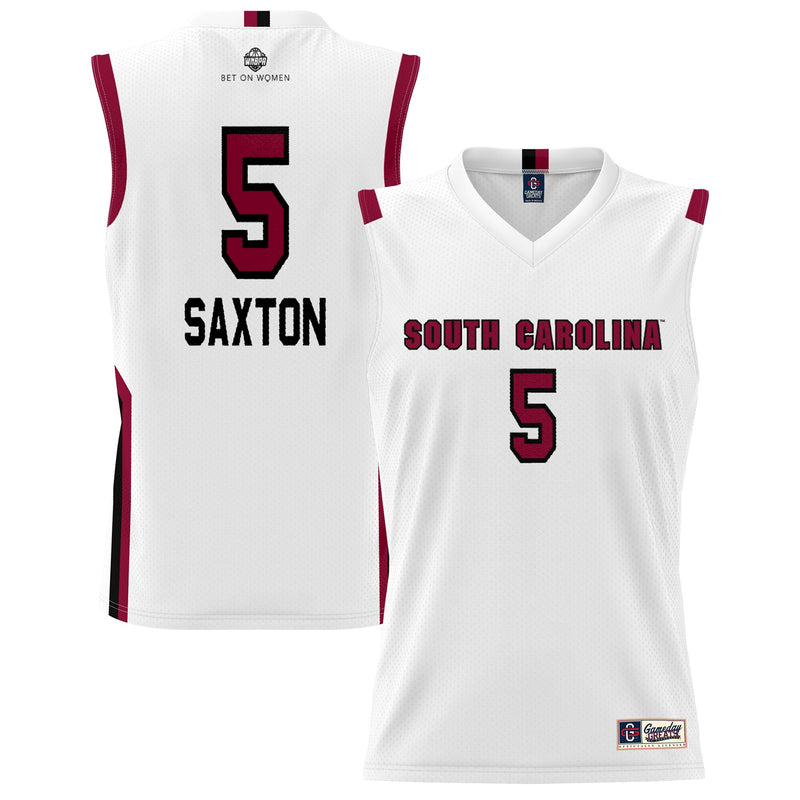 South Carolina Gamecocks Basketball Jersey, White Sportswear Jersey Shirt, Sleeveless Athletic Tank Jersey, Casual Gift for Men, Style 200402979