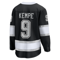 Adrian Kempe Los Angeles Kings Hockey Jersey, Black Breakaway Sportswear Jersey Shirt, Long Sleeve Hockey Sweater Jersey, Casual Gift for Men
