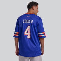James Cook III Buffalo Bills Football Jersey, Royal Game Sportswear Jersey Shirt, Lightweight Breathable Athletic Jersey, Casual Gift for Men