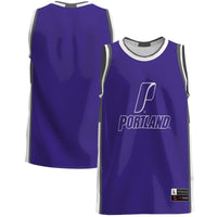 Portland Pilots Basketball Jersey, Purple Lightweight Sportswear Jersey Shirt, Sleeveless Athletic Tank Jersey, Casual Gift for Men