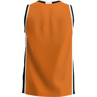 Mercer Bears Basketball Jersey, Orange Lightweight Sportswear Jersey Shirt, Sleeveless Athletic Tank Jersey, Casual Gift for Men