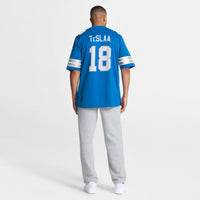 Isaac TeSlaa Detroit Lions Football Jersey, Blue Game Sportswear Jersey Shirt, Lightweight Breathable Athletic Jersey, Casual Gift for Men