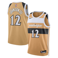 Tre Johnson III Washington Wizards Basketball Jersey, Tan Swingman Sportswear Jersey Shirt, Sleeveless Athletic Tank Jersey, Casual Gift for Men