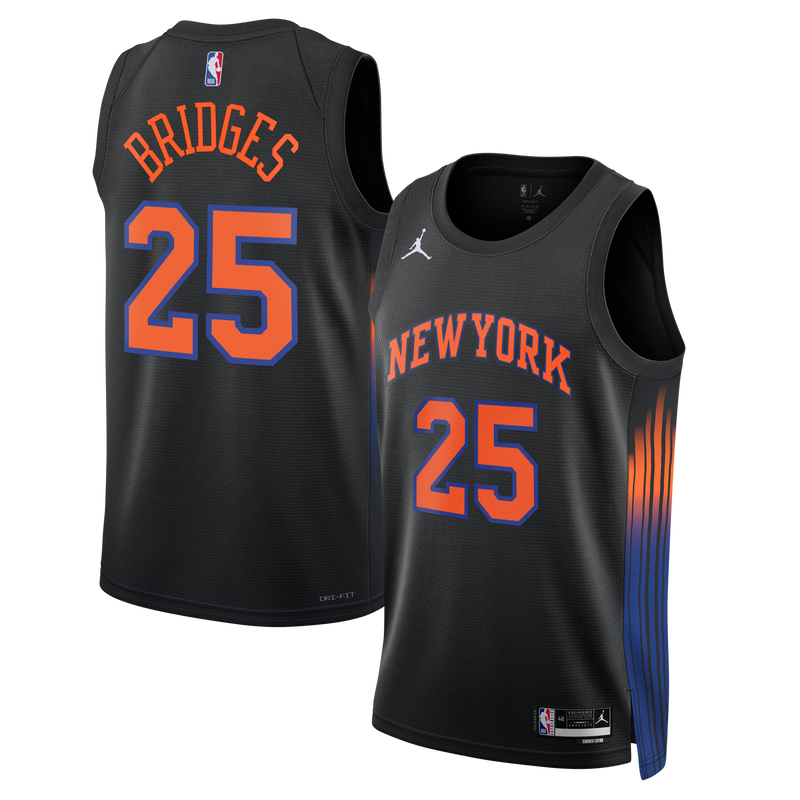 Mikal Bridges New York Knicks Basketball Jersey, Black Sportswear Jersey Shirt, Sleeveless Athletic Tank Jersey, Casual Gift for Men