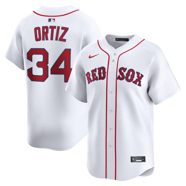Boston Red Sox David Ortiz White Home Limited Jersey