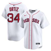 David Ortiz Boston Red Sox Baseball Jersey, White Limited Sportswear Jersey Shirt, Lightweight Breathable Athletic Jersey, Casual Gift for Men