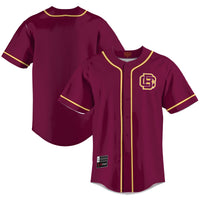Bethune-Cookman Wildcats Baseball Jersey, Maroon Sportswear Jersey Shirt, Lightweight Breathable Athletic Jersey, Casual Gift for Men
