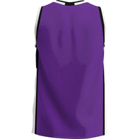 Holy Cross Crusaders Basketball Jersey, Purple Lightweight Sportswear Jersey Shirt, Sleeveless Athletic Tank Jersey, Casual Gift for Men