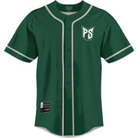 Portland State Vikings Baseball Jersey, Green Lightweight Sportswear Jersey Shirt, Lightweight Breathable Athletic Jersey, Casual Gift for Men