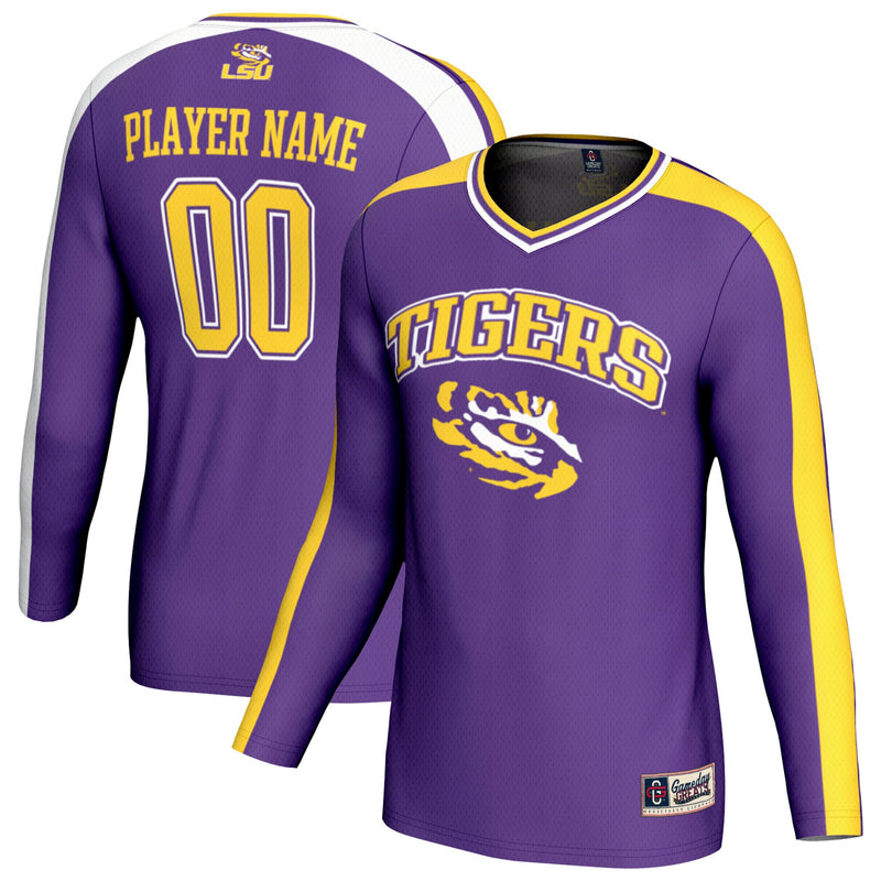 LSU Tigers Volleyball Jersey, Purple Sportswear Jersey Shirt, Lightweight Breathable Athletic Jersey, Casual Gift for Men, Style 203494828