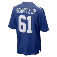 John Michael Schmitz Jr. New York Giants Football Jersey, Sportswear Jersey Shirt, Lightweight Breathable Athletic Jersey, Casual Gift for Men