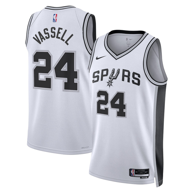Devin Vassell San Antonio Spurs Basketball Jersey, White Swingman Sportswear Jersey Shirt, Sleeveless Athletic Tank Jersey, Casual Gift for Men