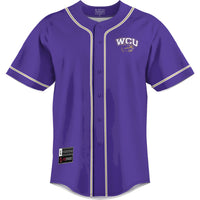 Western Carolina Catamounts Baseball Jersey, Purple Sportswear Jersey Shirt, Lightweight Breathable Athletic Jersey, Casual Gift for Men