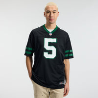 Garrett Wilson New York Jets Football Jersey, Black Game Sportswear Jersey Shirt, Lightweight Breathable Athletic Jersey, Casual Gift for Men