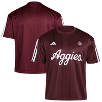 Texas A&M Aggies Soccer Jersey, Maroon Fashion Sportswear Jersey Shirt, Lightweight Breathable Athletic Jersey, Casual Gift for Men