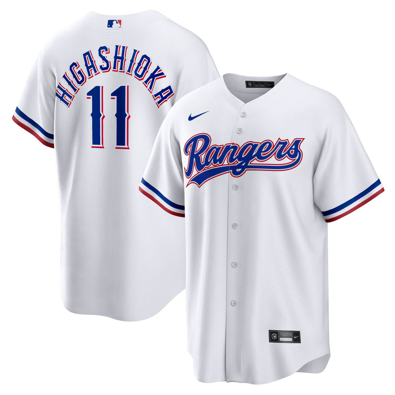 Kyle Higashioka Texas Rangers Baseball Jersey, White Sportswear Jersey Shirt, Lightweight Breathable Athletic Jersey, Casual Gift for Men