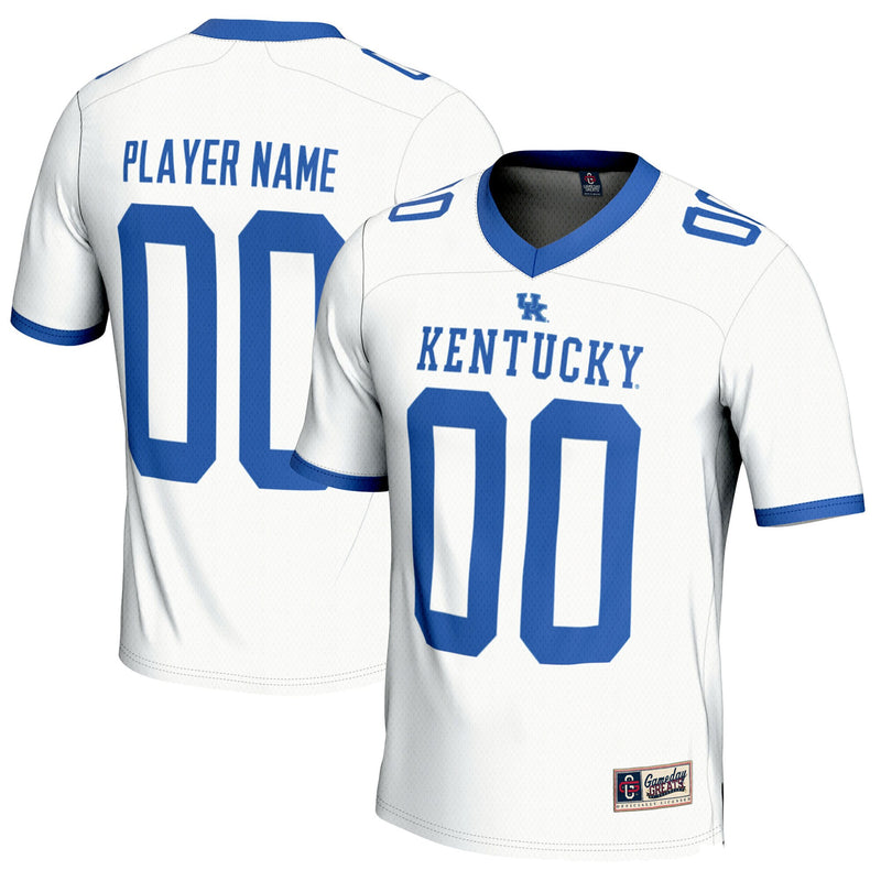 Kentucky Wildcats Football Jersey, White Sportswear Jersey Shirt, Lightweight Breathable Athletic Jersey, Casual Gift for Men