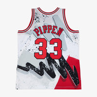 Chicago Bulls Basketball Jersey, White Swingman Sportswear Jersey Shirt, Sleeveless Athletic Tank Jersey, Casual Gift for Men, Style 204330085