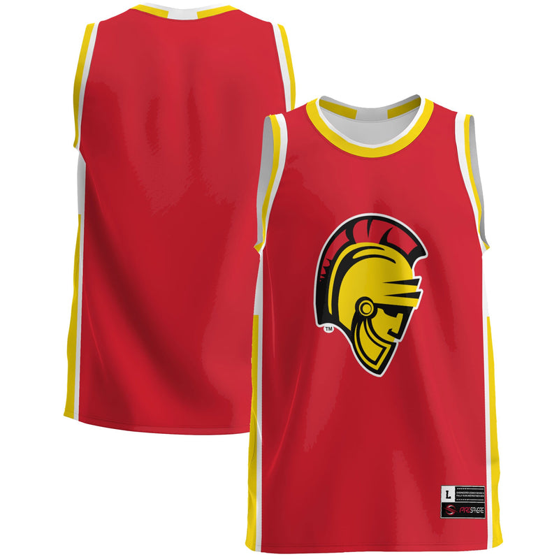 Cal State Stanislaus Warriors Basketball Jersey, Red Lightweight Sportswear Jersey Shirt, Sleeveless Athletic Tank Jersey, Casual Gift for Men