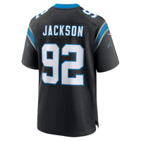 Cam Jackson Carolina Panthers Football Jersey, Black Game Sportswear Jersey Shirt, Lightweight Breathable Athletic Jersey, Casual Gift for Men