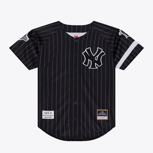 New York Yankees Jay-Z Reasonable Doubt x Black Baseball Jersey