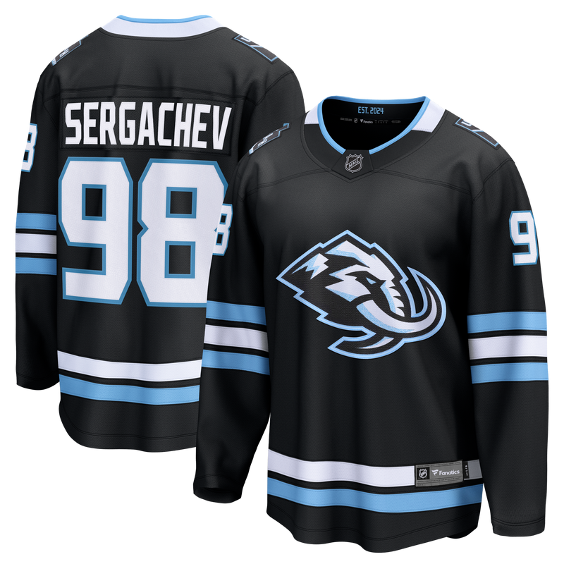 Mikhail Sergachev Utah Mammoth Hockey Jersey, Sportswear Jersey Shirt, Long Sleeve Hockey Sweater Jersey, Casual Gift for Men, Style 203144647