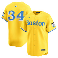 David Ortiz Boston Red Sox Baseball Jersey, Yellow Limited Sportswear Jersey Shirt, Lightweight Breathable Athletic Jersey, Casual Gift for Men