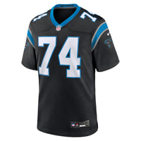 Jake Curhan Carolina Panthers Football Jersey, Black Game Sportswear Jersey Shirt, Lightweight Breathable Athletic Jersey, Casual Gift for Men