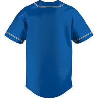 Hampton Pirates Baseball Jersey, Blue Lightweight Sportswear Jersey Shirt, Lightweight Breathable Athletic Jersey, Casual Gift for Men