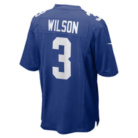 Russell Wilson New York Giants Football Jersey, Royal Game Sportswear Jersey Shirt, Lightweight Breathable Athletic Jersey, Casual Gift for Men
