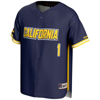 Cal Bears Baseball Jersey, Navy Sportswear Jersey Shirt, Lightweight Breathable Athletic Jersey, Casual Gift for Men, Style 200098785