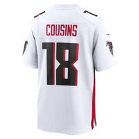 Kirk Cousins Atlanta Falcons Football Jersey, White Game Sportswear Jersey Shirt, Lightweight Breathable Athletic Jersey, Casual Gift for Men