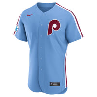 Philadelphia Phillies Baseball Jersey, Blue Authentic Sportswear Jersey Shirt, Lightweight Breathable Athletic Jersey, Casual Gift for Men