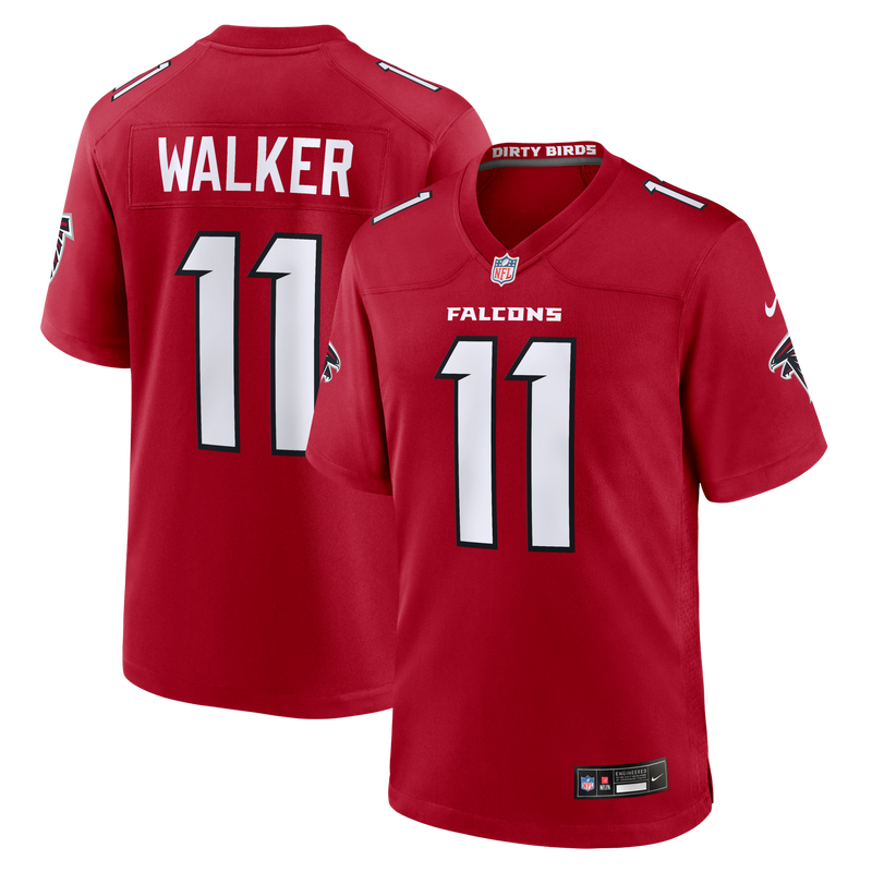 Jalon Walker Atlanta Falcons Football Jersey, Red Game Sportswear Jersey Shirt, Lightweight Breathable Athletic Jersey, Casual Gift for Men