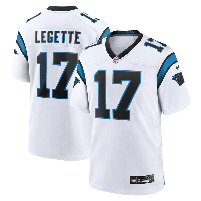 Xavier Legette Carolina Panthers Football Jersey, White Sportswear Jersey Shirt, Lightweight Breathable Athletic Jersey, Casual Gift for Men